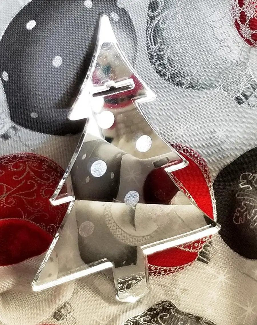 Quilter's Paradise Reflections Christmas Tree Mirrored Ornament - Sewingmachinesplus.com