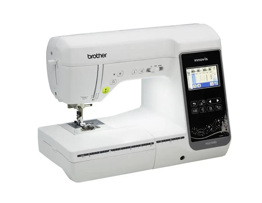 Brother Innov-is NS2750D sewing and embroidery machine in white with touchscreen display
