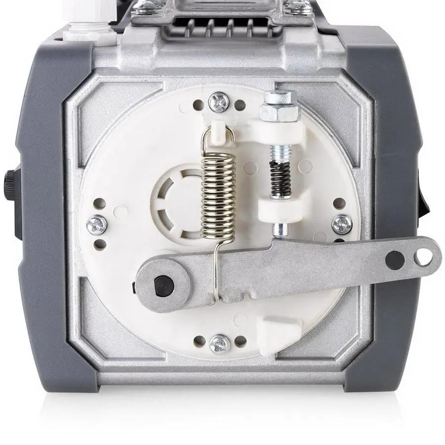 Reliable SewQuiet 6050SM 220V servomotor; gray metal housing with white circular gear plate and spring-loaded lever