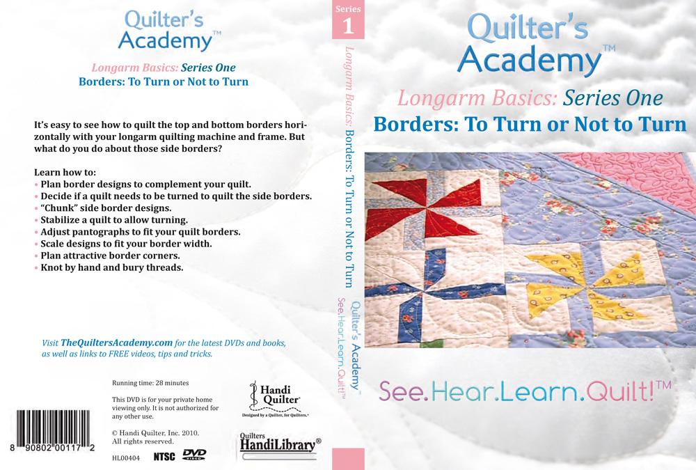 Handi Quilter Longarm Basics: Borders: To Turn or Not to Turn (DVD)