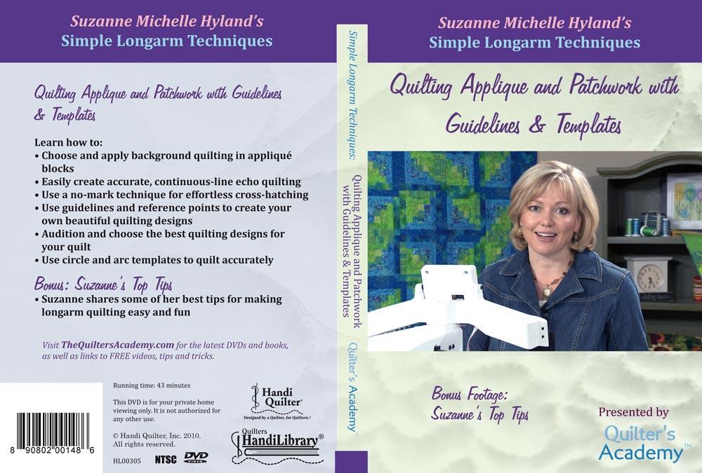 Handi Quilter Simple Longarm Techniques: #5 Quilting Applique and Patchwork with Guidelines & Templates (DVD)