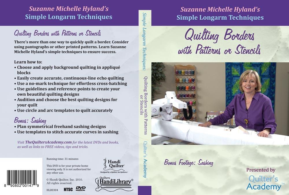 Handi Quilter Simple Longarm Techniques: #4 Quilting Borders with Patterns or Stencils (DVD)
