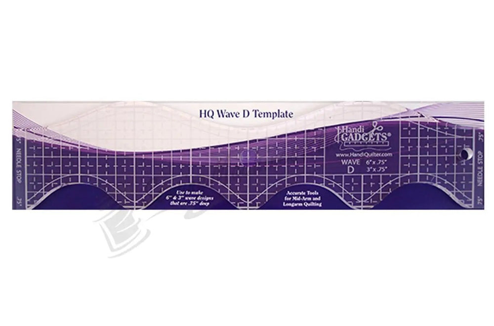 Handi Quilter Wave D 6"&3" Ruler - HQ00611 - Sewingmachinesplus.com