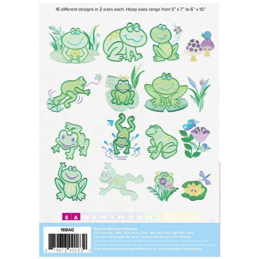 Anita Goodesign Baby Frogs (32 Designs) 18BAG
