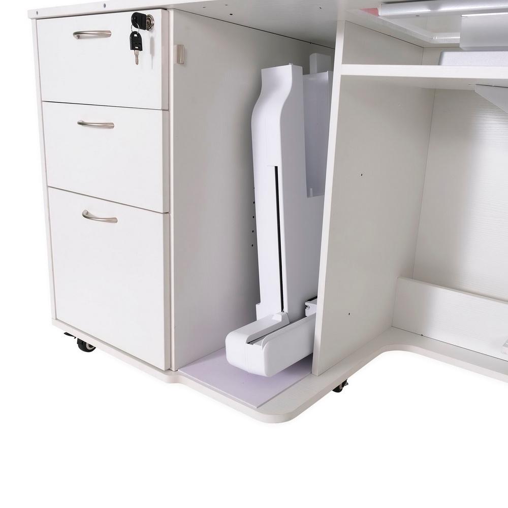 Sydney Lite XL Sewing Cabinet Hydraulic Lift, Multiple Finishes Available - Sewingmachinesplus.com