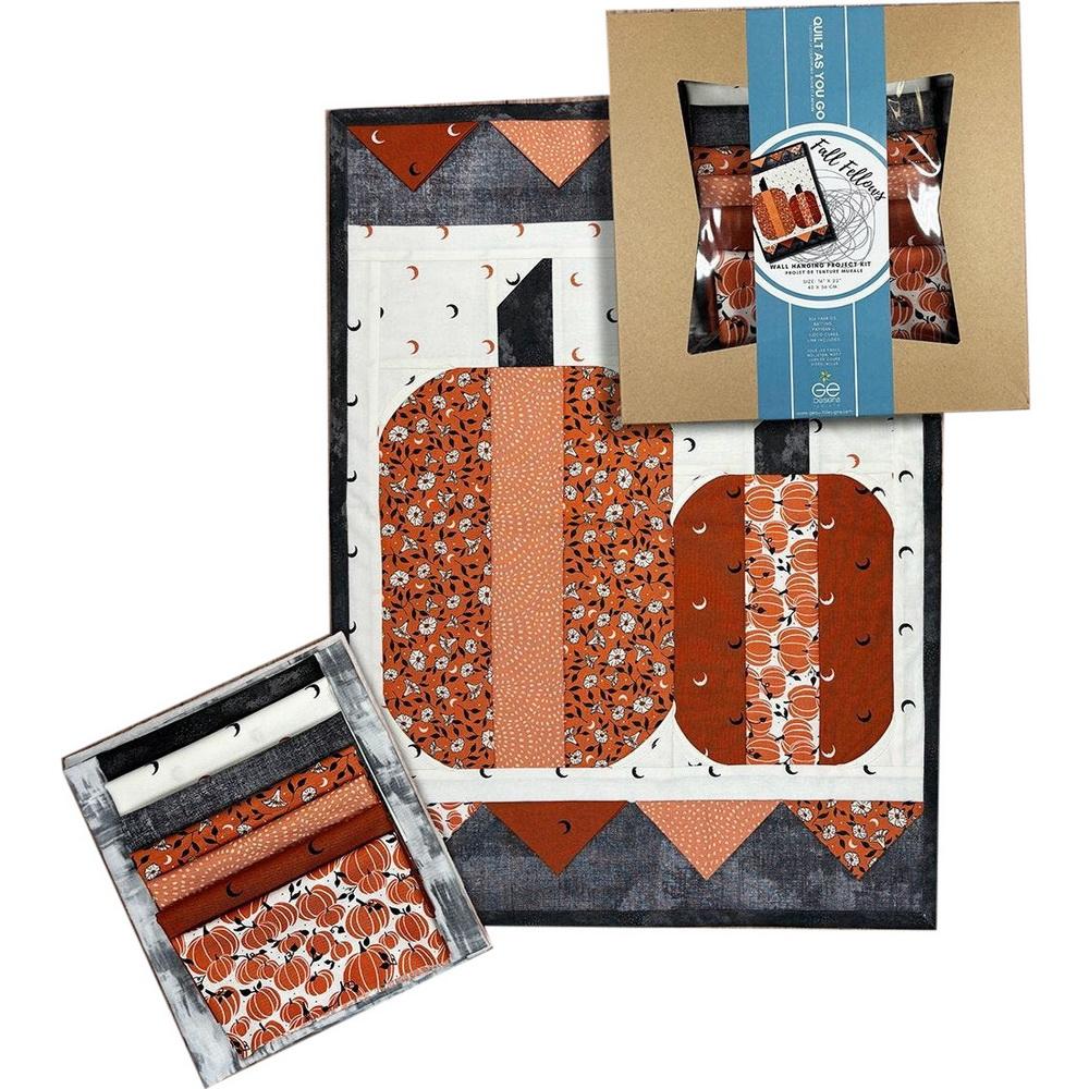Baby Lock Gudrun Erla Fall Fellows - Quilt As You Go Wall Quilt Kit 16in x 22in - Sewingmachinesplus.com