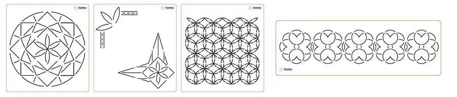 Threaders Quilting Stencils - Geometric