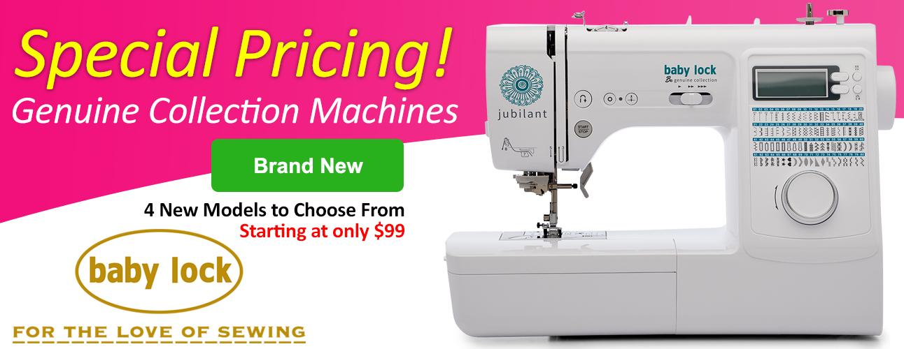 Banner Image for Baby Lock Machine with offer details