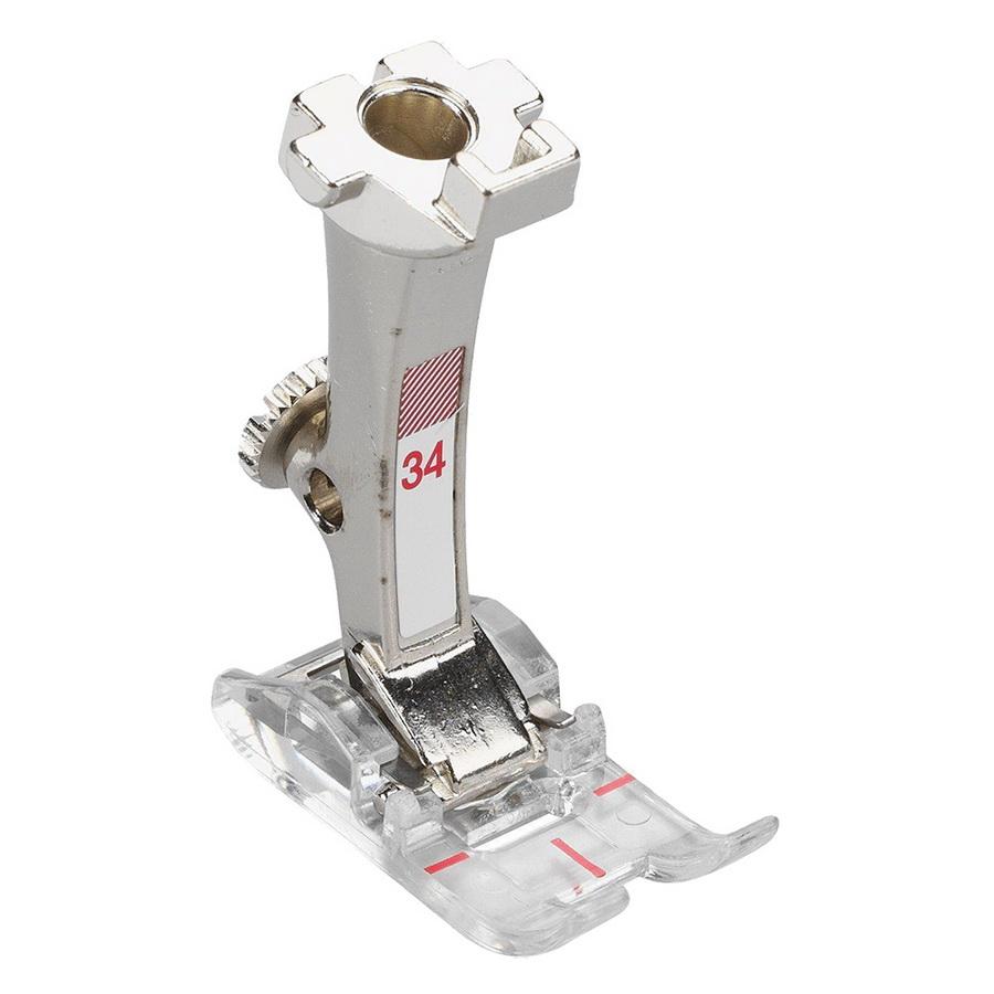 Bernina 34C Reverse Pattern Presser Foot With Clear Sole 9mm (030769.73.00) - Sewingmachinesplus.com