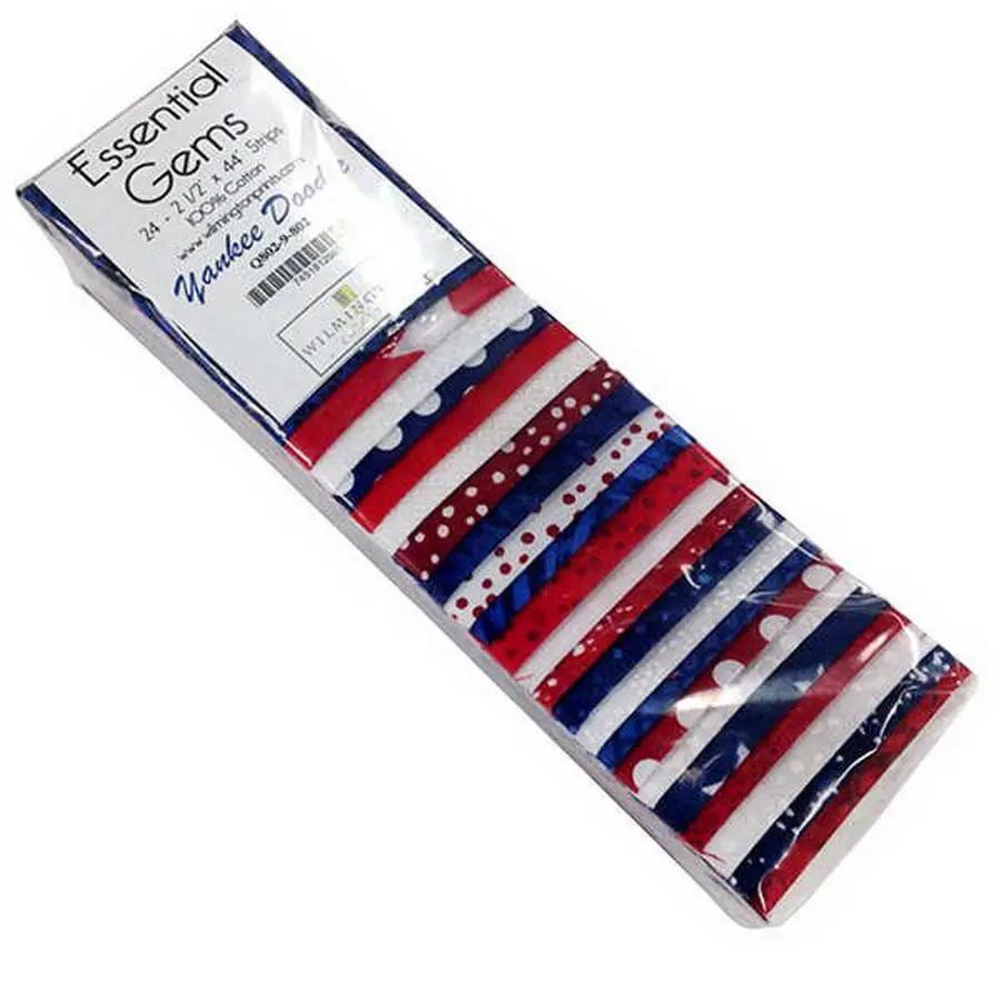 Wilmington Prints Yankee Doodle 24 Pack - 2.5 inch x 44 inch Strips - Sewingmachinesplus.com