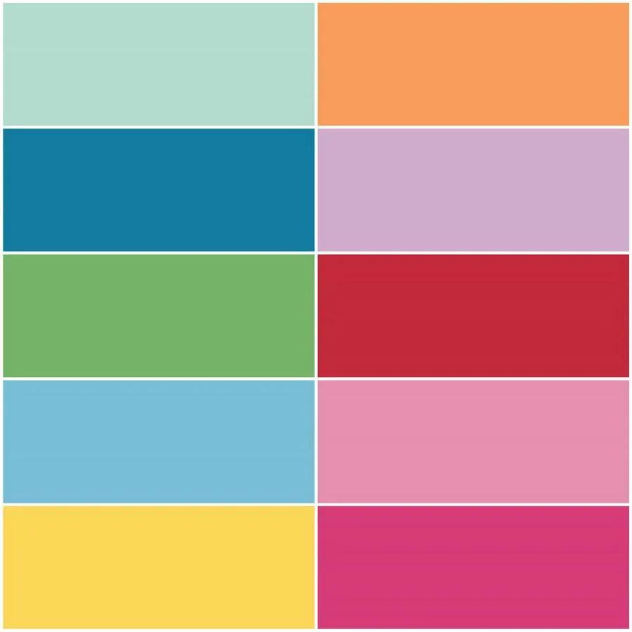 Riley Blake Designs - Vintage Crayola Solids 10 inch Stacker 42 Pieces - Sewingmachinesplus.com