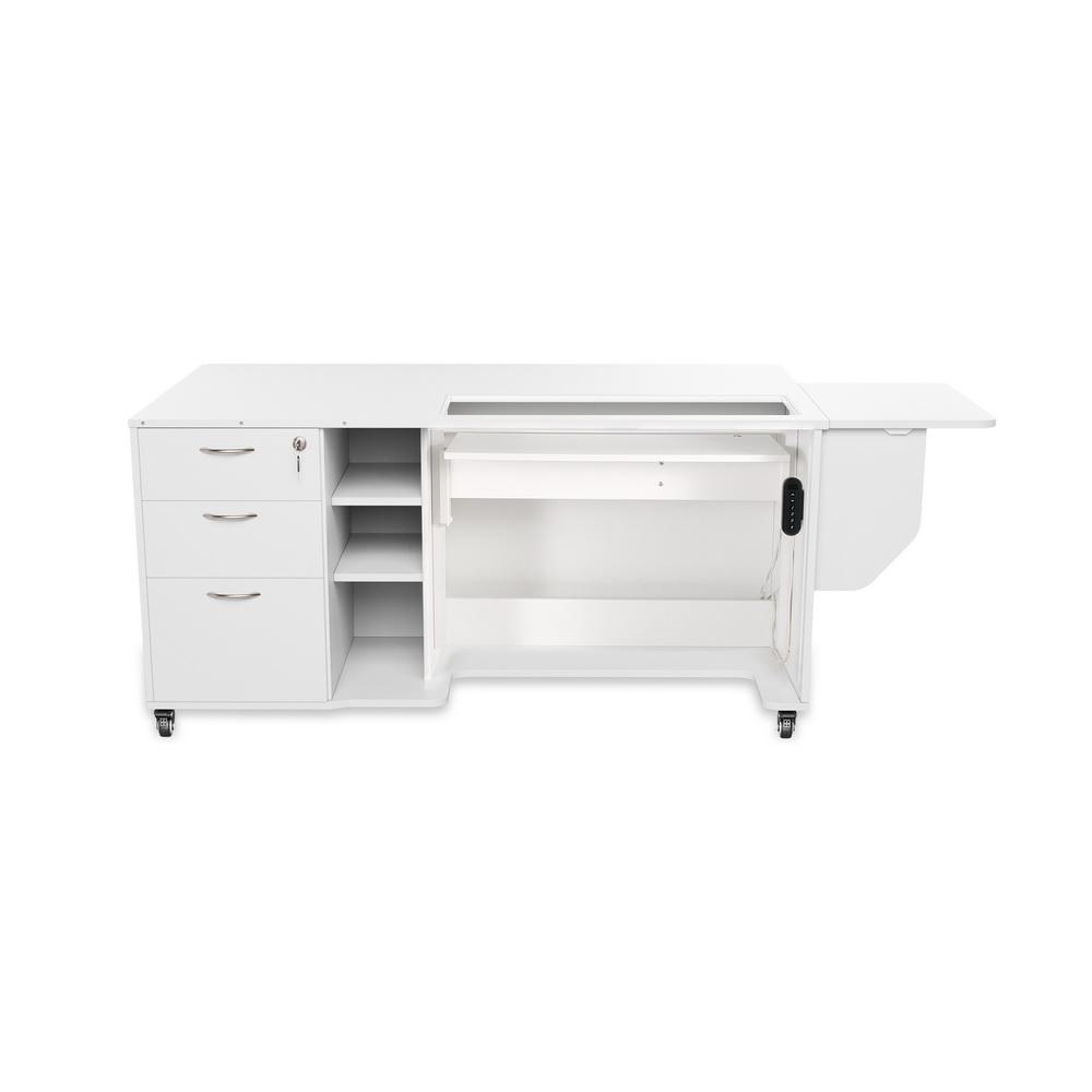 Sydney Lite Sewing Cabinet Electric Lift, Multiple Finishes Available - Sewingmachinesplus.com