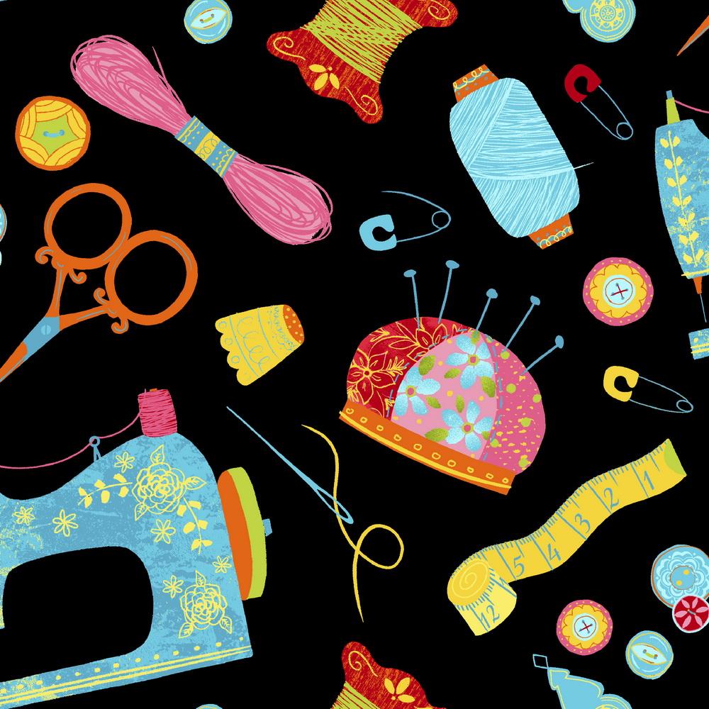 Arrow H7013B Sewing Notions Hydraulic Sewing Chair Underseat Storage