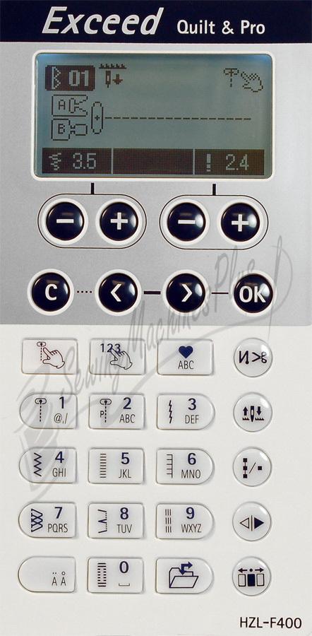 Juki HZL-F400 Show Model Exceed Series - Computer Sewing Quilting Machine