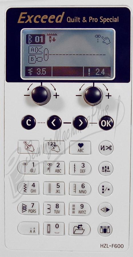 Juki HZL-F600 Exceed Series Full Sized Computer Sewing and Quilting Machine