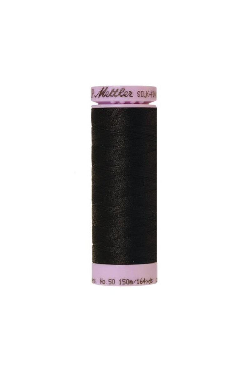 Mettler Silk-Finish 50wt.164 Yards- Color Black (9105-4000)