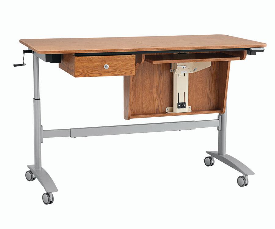 Inspira Electric Multi-Lift Sewing Table - Oak