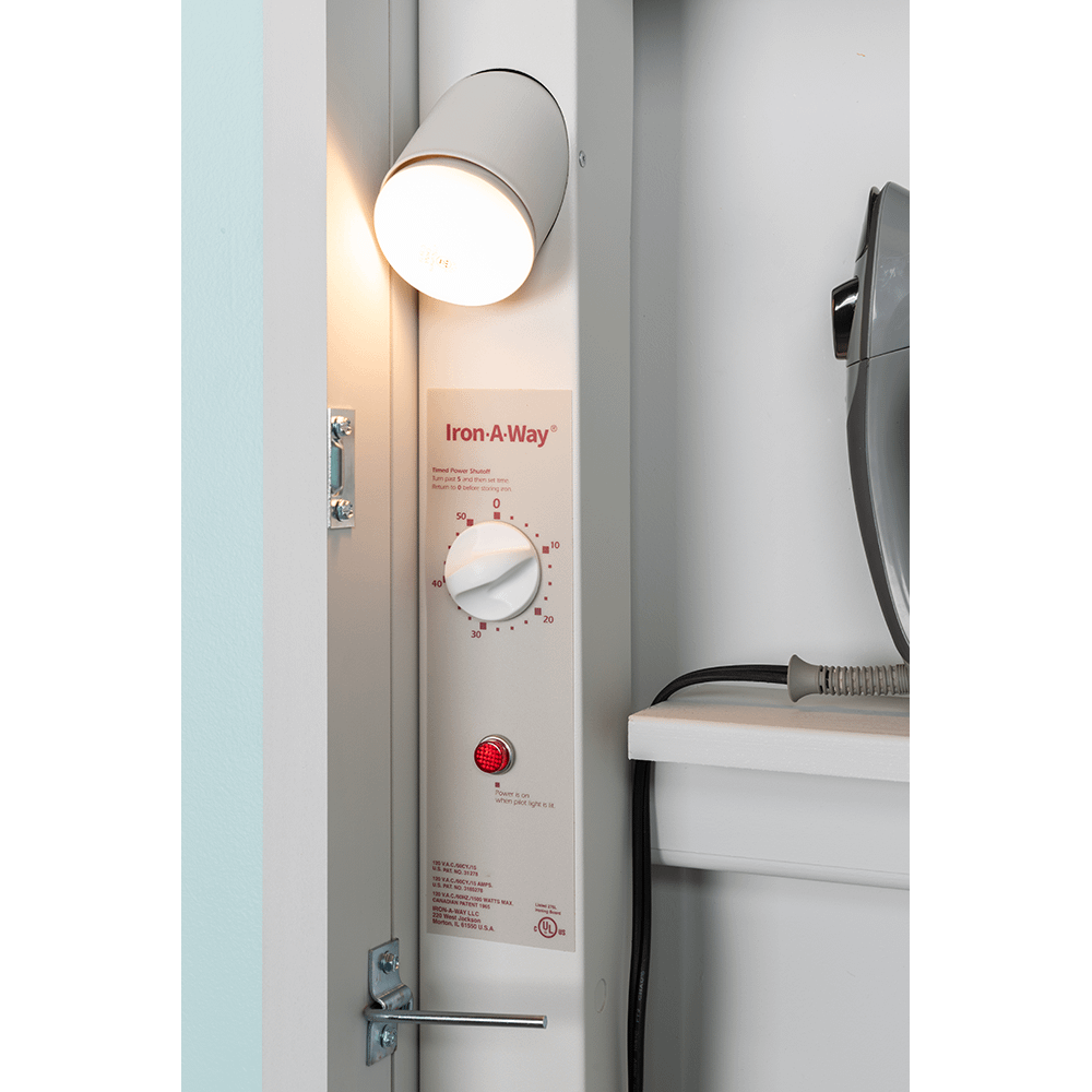 Iron - A - Way AE - 42: 42 Inch Ironing Board Center With Electrical System - Sewingmachinesplus.com