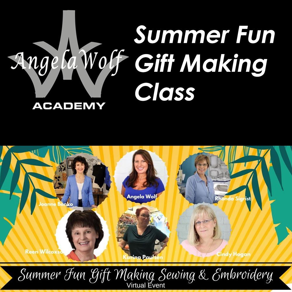 Angela Wolf Academy Summer Fun Embroidery & Sewing Class - Sewingmachinesplus.com