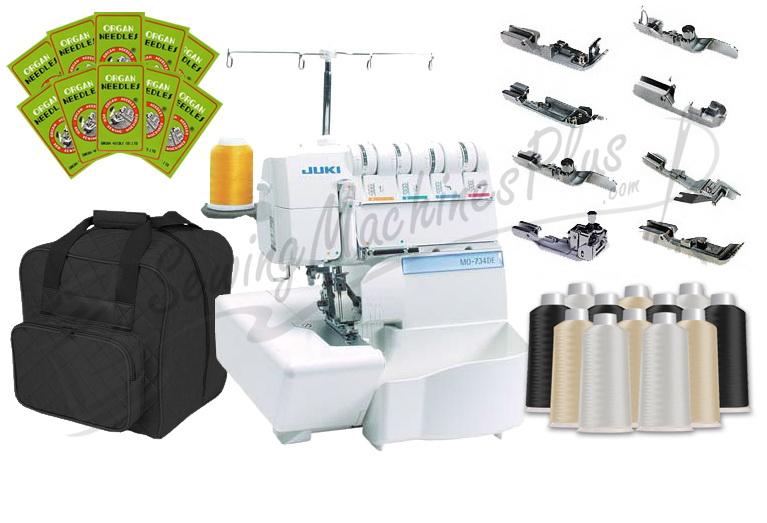 Juki MO-734DE 2/3/4 Thread Serger BONUS PACKAGE