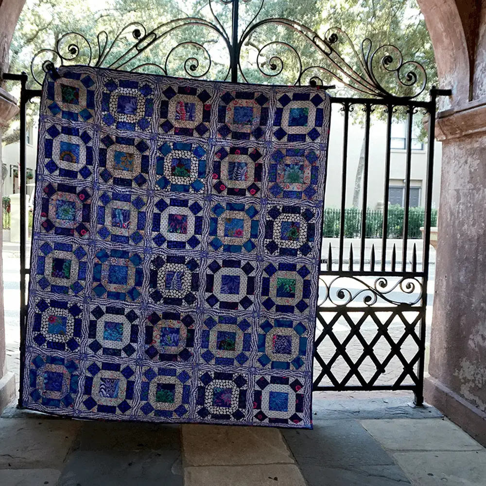 Kaffe Fassett Delft Gather No Moss Kit (Gather - Delft) - Sewingmachinesplus.com