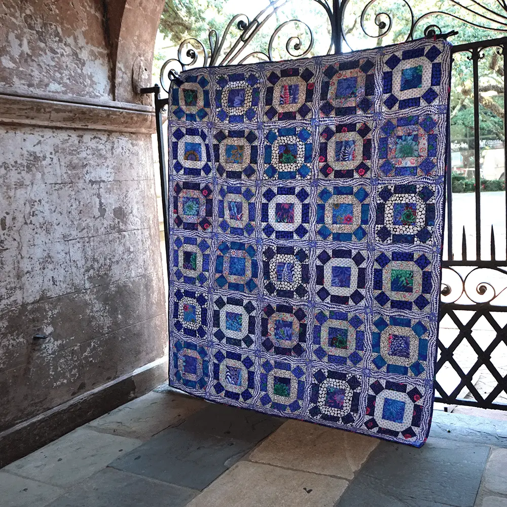 Kaffe Fassett Delft Gather No Moss Kit (Gather - Delft) - Sewingmachinesplus.com