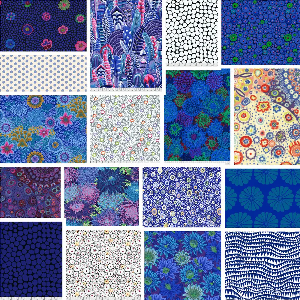 Kaffe Fassett Delft Gather No Moss Kit (Gather - Delft) - Sewingmachinesplus.com