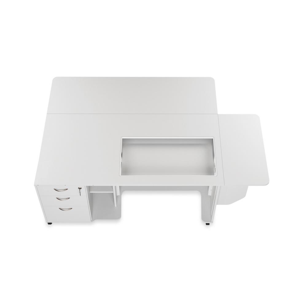 Sydney Lite XL Sewing Cabinet Hydraulic Lift, Multiple Finishes Available - Sewingmachinesplus.com