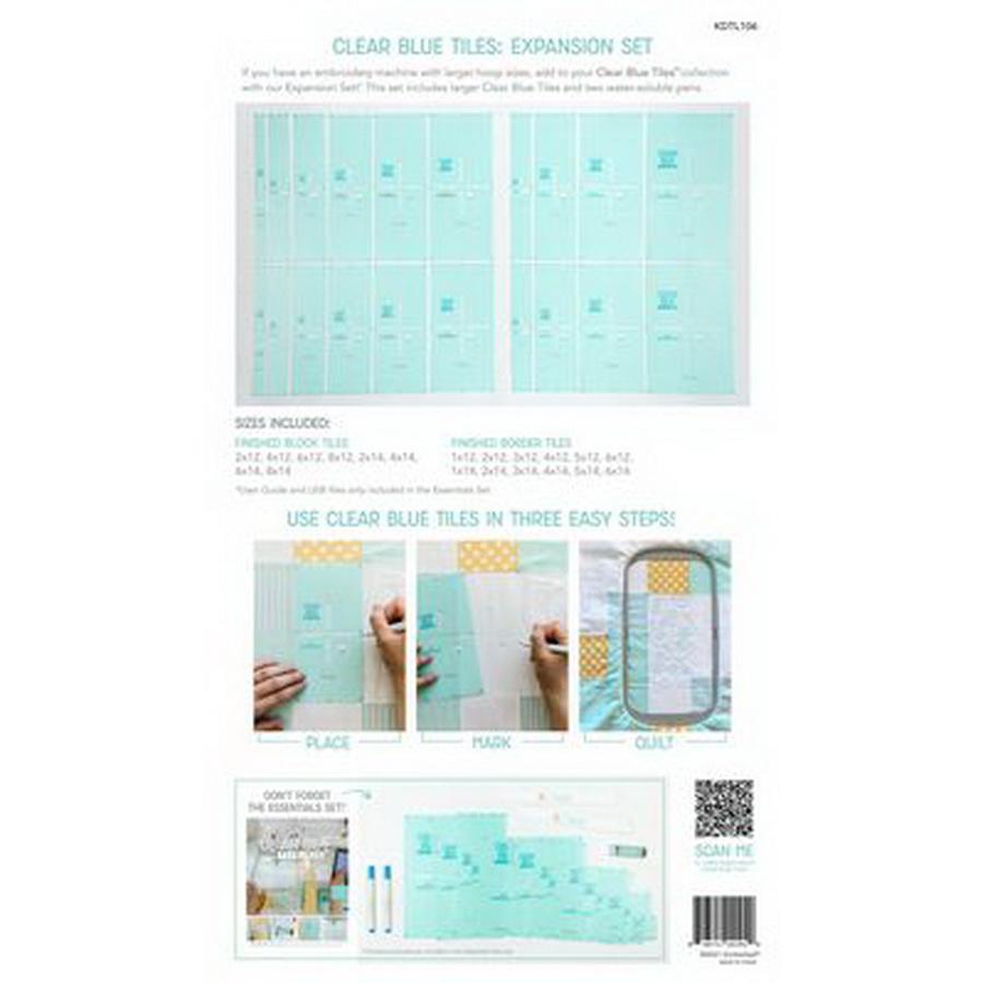 Clear Blue Tiles Expansion Pack - Sewingmachinesplus.com