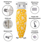 ironMATIK Space Surfer Premium Ironing Board in Pagoda Yellow - Sewingmachinesplus.com