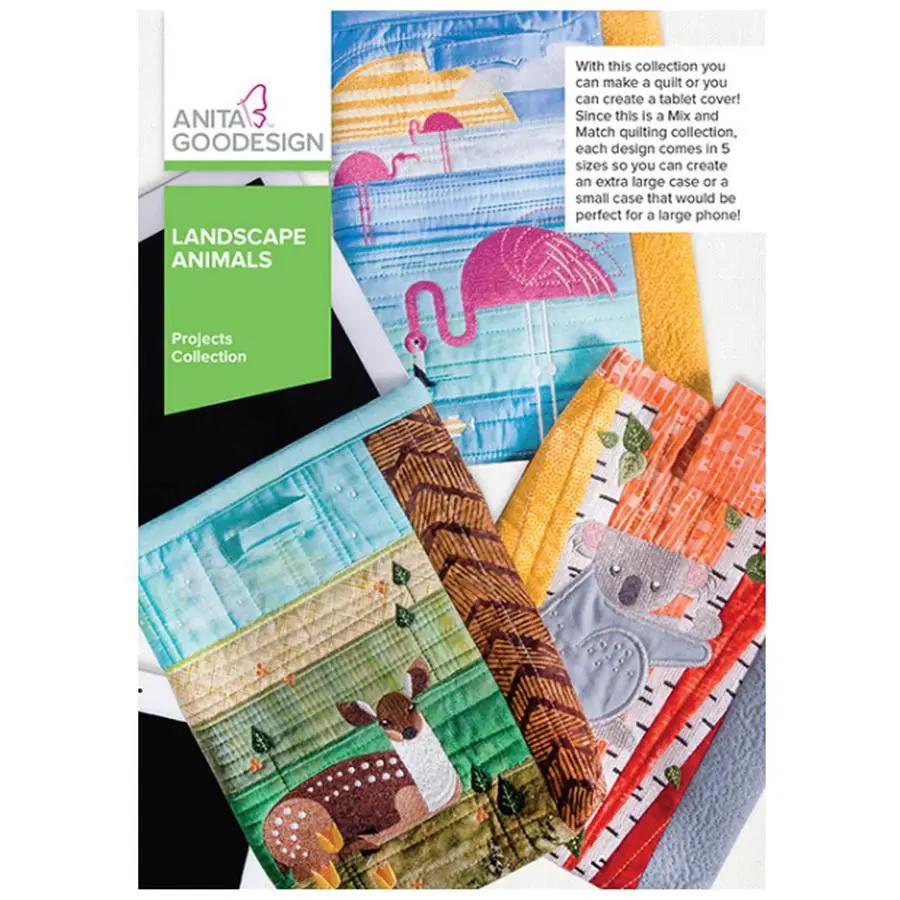 Anita Goodesign Landscape Animals sewing patterns, colorful quilt projects featuring animals