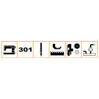 Highlead GC0398-1 Industrial Lockstitch Sewing Machine with Assembled Table and Servo Motor