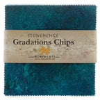 Stonehenge Gradations Brights Lagoon - 10 inch Squares 42 Pieces - Sewingmachinesplus.com