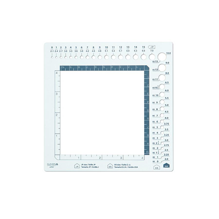 Clover Swatch Ruler and Needle Gauge - Sewingmachinesplus.com