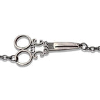 Amanda Jayne Jewelry Scissors Charm Bracelet w/Chain, Silver - Sewingmachinesplus.com