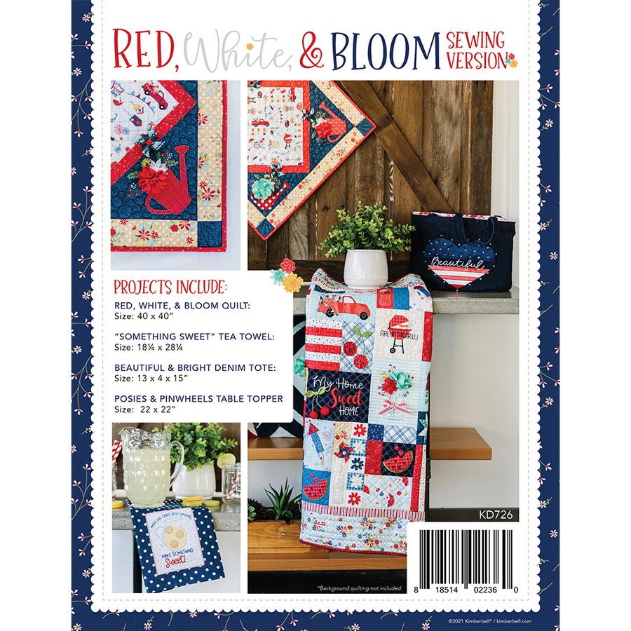 Kimberbell Red White & Bloom - SEW (KD726) - Sewingmachinesplus.com