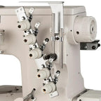 Reliable 3000IC Cylinder Bed Interlock Direct Drive Motor, Cover Stitch with Assembled Table and Uberlight 3100TL Light Lamp - Sewingmachinesplus.com