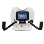 King Quilter II Elite long-arm quilting machine, white body with a black touchscreen display.