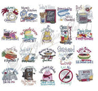 Embroidery Designs set: Kitchen Talk by Dakota Collectibles featuring 25 kitchen-themed motifs