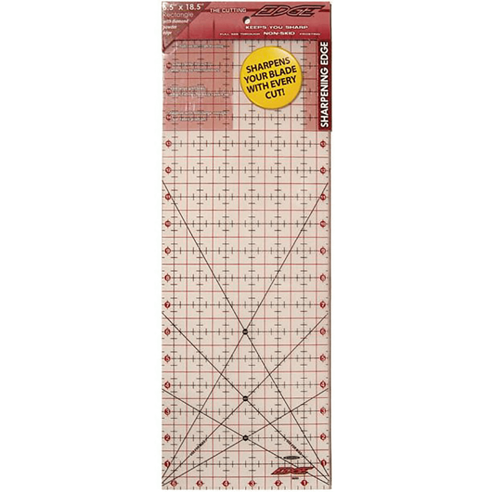 The Cutting Edge Ruler - 6 - 1/2in x 18 - 1/2in - Sewingmachinesplus.com