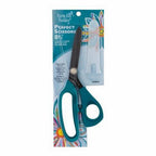 Karen Kay Buckley Perfect Scissors Dark Teal 8 - 1/2in Bent Handle Micro - Serrated Non - Slip Blade - Sewingmachinesplus.com