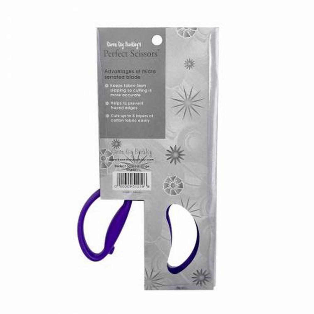 Karen Kay Buckley Perfect Scissors Purple 7 - 3/4in Large Micro - Serrated Non - Slip Blade - Sewingmachinesplus.com