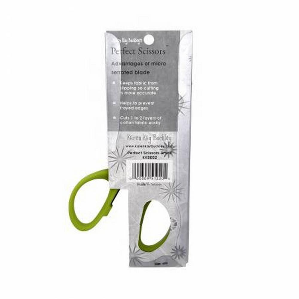 Karen Kay Buckley Perfect Scissors Green 4 - 3/16in Small Micro - Serrated Non - Slip Blade - Sewingmachinesplus.com