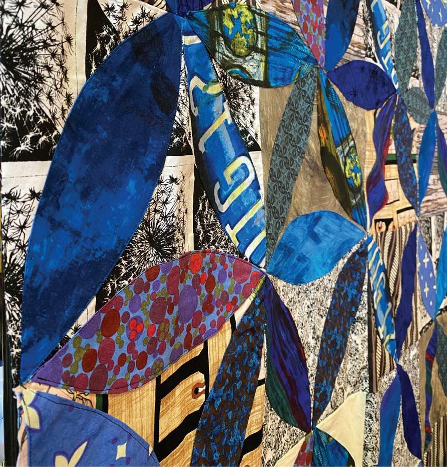 Frond Design Studio Blue Petal Quilt Kit - Sewingmachinesplus.com