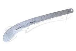 Lance 24-inch metal French curve ruler with engraved measurement marks