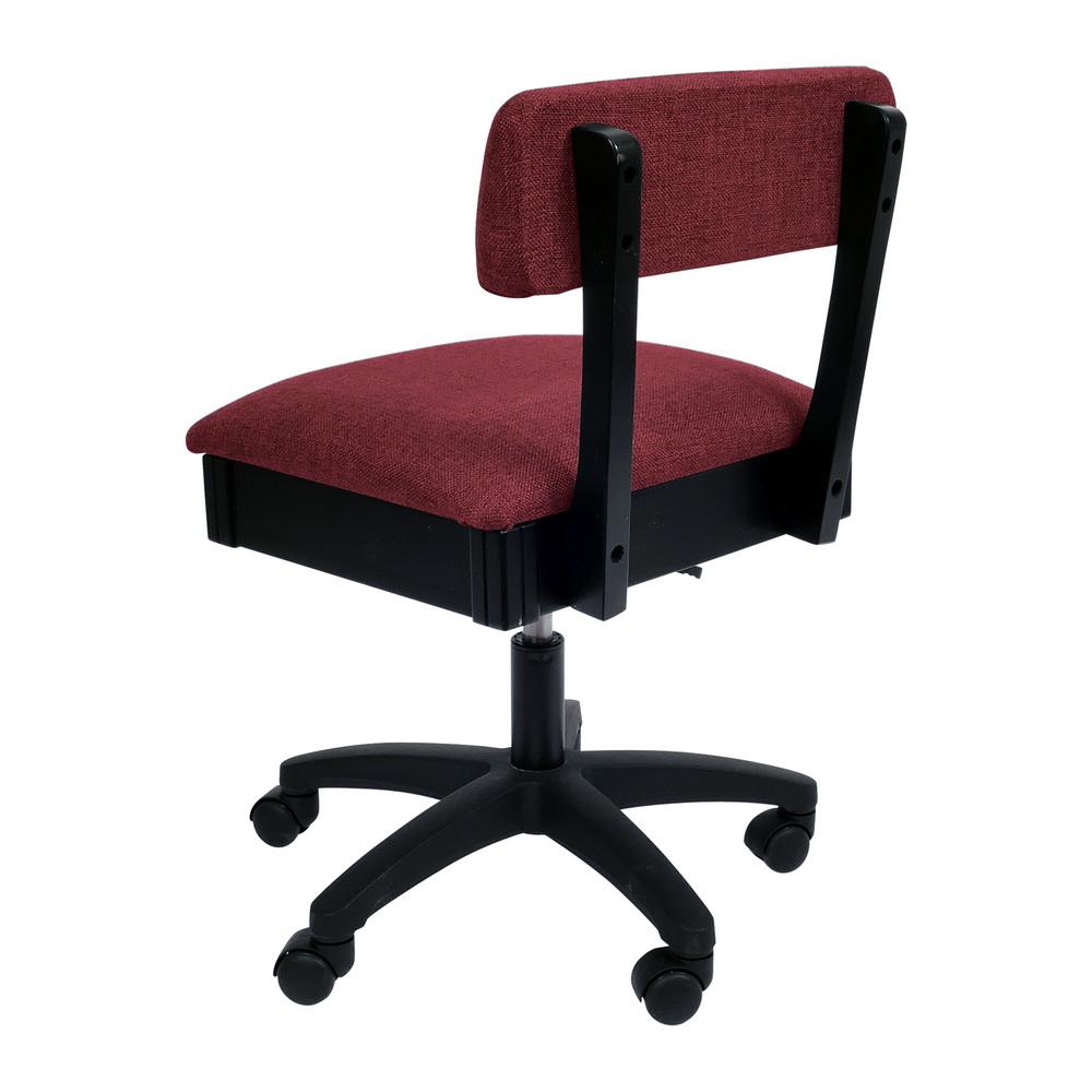 H8150 Arrow Adjustable Height Hydraulic Sewing and Craft Chair - Crown Ruby