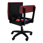 H8150 Arrow Adjustable Height Hydraulic Sewing and Craft Chair - Crown Ruby