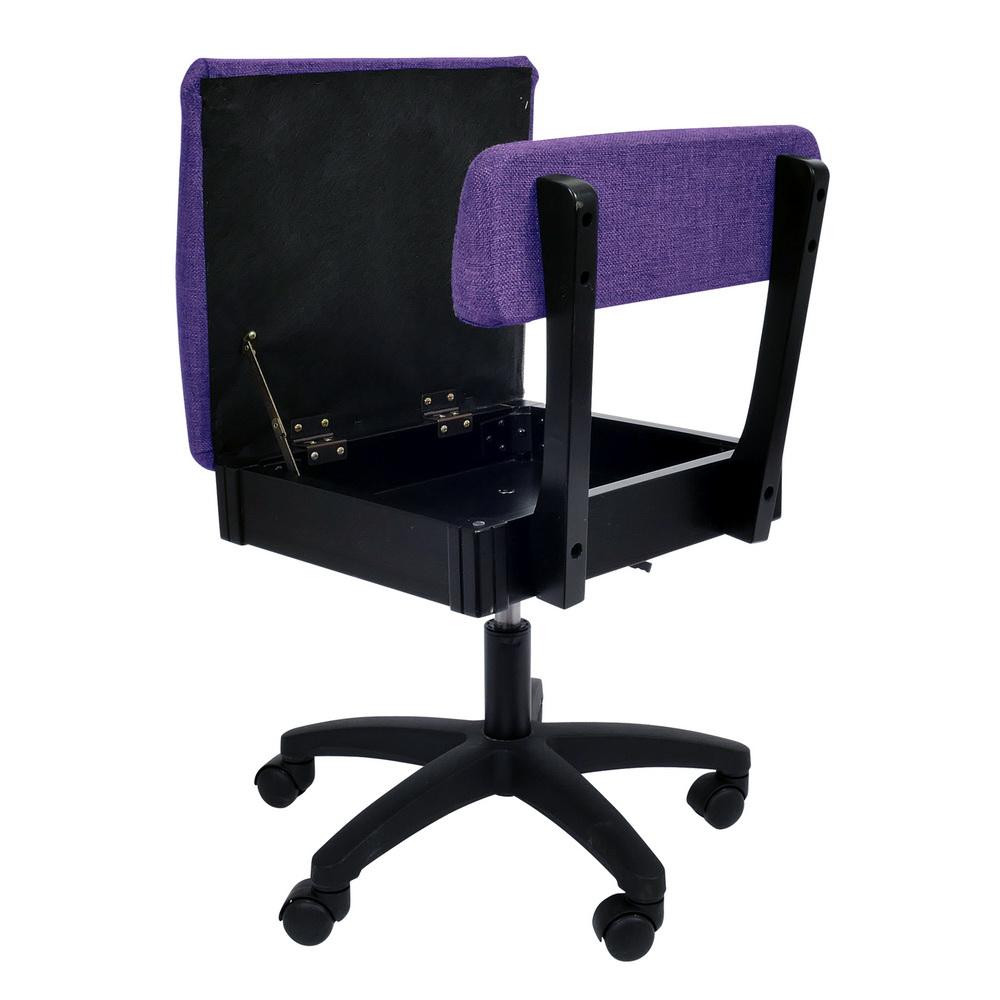 H8160 Arrow Adjustable Height Hydraulic Sewing and Craft Chair - Royal Purple