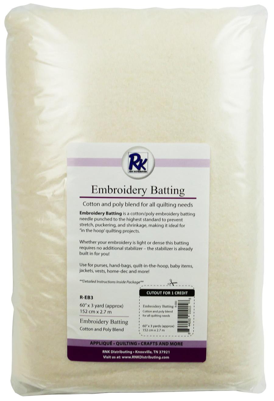 RNK Distributing Embroidery Batting (Available in Other Sizes)