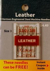 Klasse Leather Needles Size 110/18 - Buy 2 Get 1 FREE - Sewingmachinesplus.com
